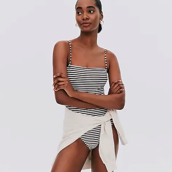J. Crew Bandeau One-Piece in Bold Stripe, 4 - Picture 5 of 13